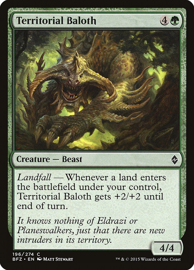 {C} Territorial Baloth [Battle for Zendikar][BFZ 196]