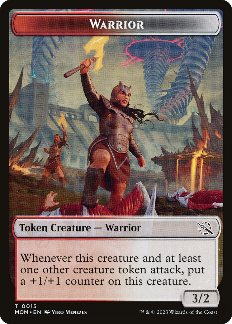 {T} Warrior // Thopter Double-Sided Token [March of the Machine Tokens][TMOM 15//19]