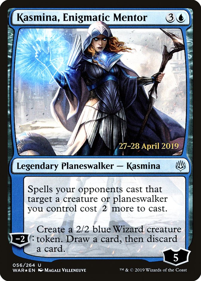 {C} Kasmina, Enigmatic Mentor [War of the Spark Prerelease Promos][PR WAR 056]