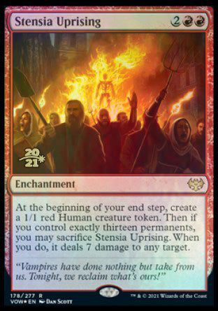 {@R} Stensia Uprising [Innistrad: Crimson Vow Prerelease Promos][PR VOW 178]