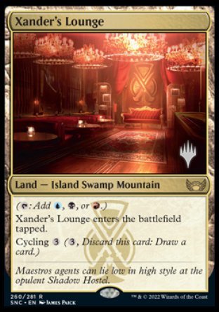 {R} Xander's Lounge (Promo Pack) [Streets of New Capenna Promos][PP SNC 260]