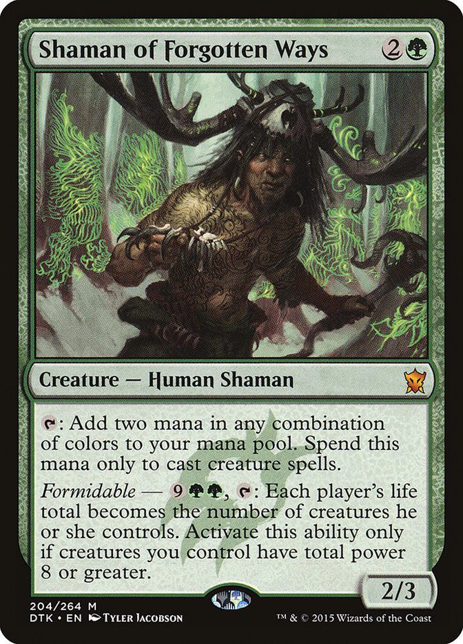 {R} Shaman of Forgotten Ways [Dragons of Tarkir][DTK 204]