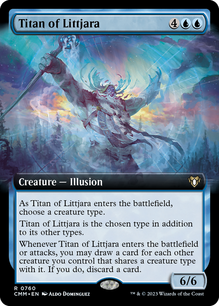 {R} Titan of Littjara (Extended Art) [Commander Masters][CMM 760]