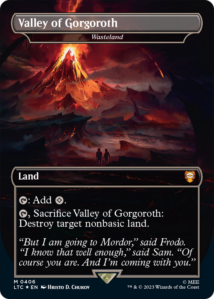 {R} Wasteland - Valley of Gorgoroth (Surge Foil Realms and Relics) [The Lord of the Rings: Tales of Middle-Earth Commander][LTC 406]