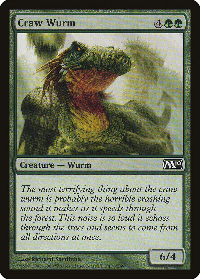 {C} Craw Wurm [Magic 2010][M10 173]