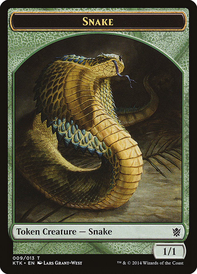 {T} Snake Token [Khans of Tarkir Tokens][TKTK 009]