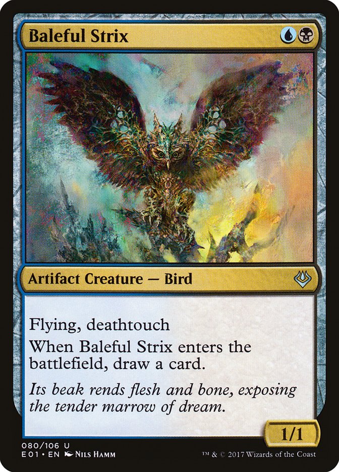 {C} Baleful Strix [Archenemy: Nicol Bolas][E01 080]