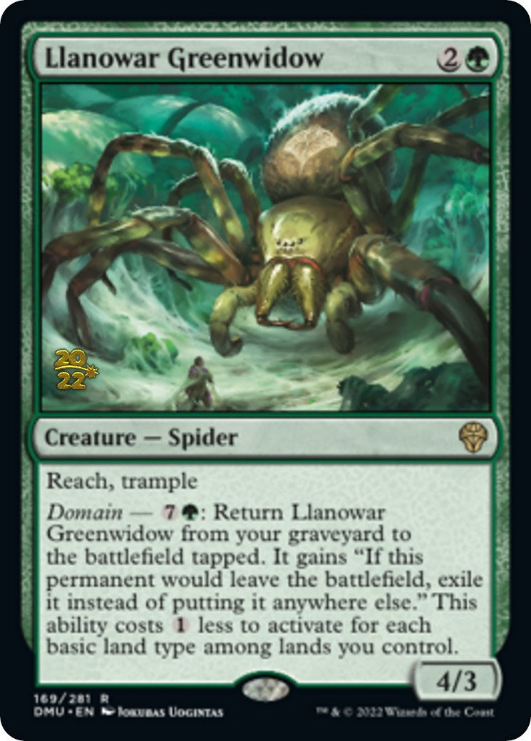 {@R} Llanowar Greenwidow [Dominaria United Prerelease Promos][PR DMU 169]