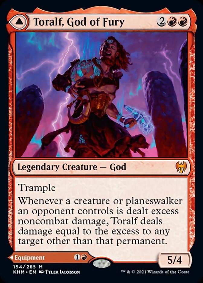 {R} Toralf, God of Fury // Toralf's Hammer [Kaldheim][KHM 154]