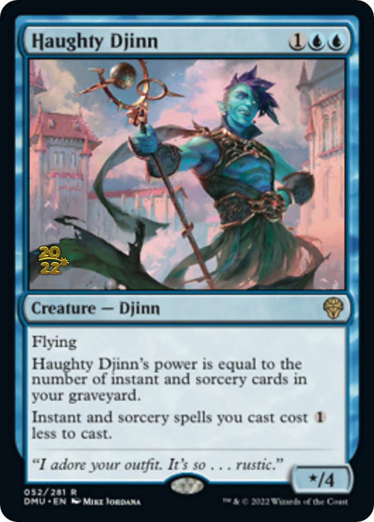 {@R} Haughty Djinn [Dominaria United Prerelease Promos][PR DMU 052]