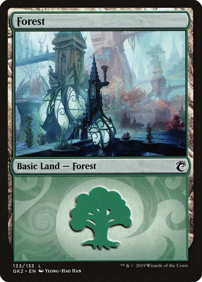 {B}[GK2 133] Forest (133) [Ravnica Allegiance Guild Kit]