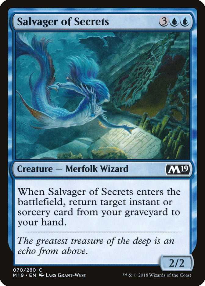 {C} Salvager of Secrets [Core Set 2019][M19 070]