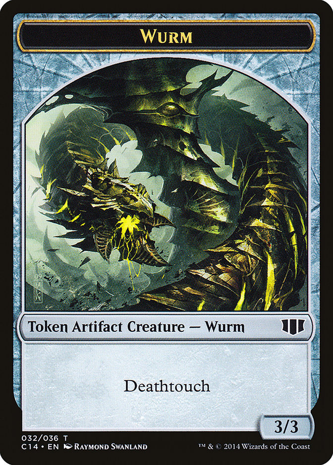 {T} Wurm (032/036) // Goat Double-sided Token [Commander 2014 Tokens][TC14 032]