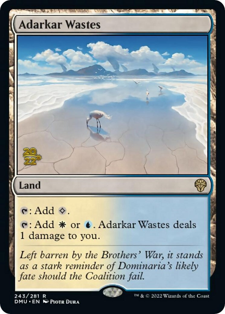 {@R} Adarkar Wastes [Dominaria United Prerelease Promos][PR DMU 243]