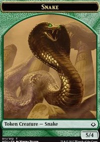 {T} Snake // Zombie Double-sided Token [Hour of Devastation Tokens][THOU 011]