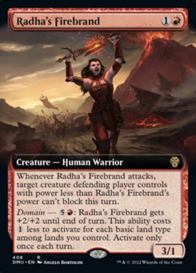 {@R} Radha's Firebrand (Extended Art) [Dominaria United][DMU 408]