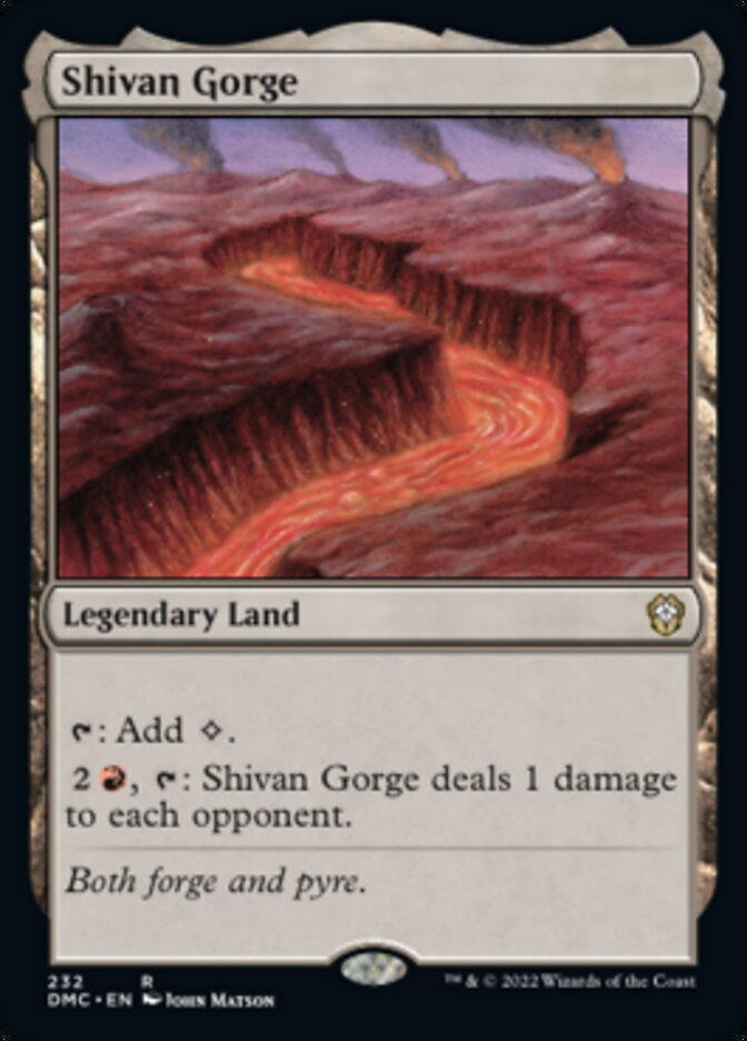 {R} Shivan Gorge [Dominaria United Commander][DMC 232]