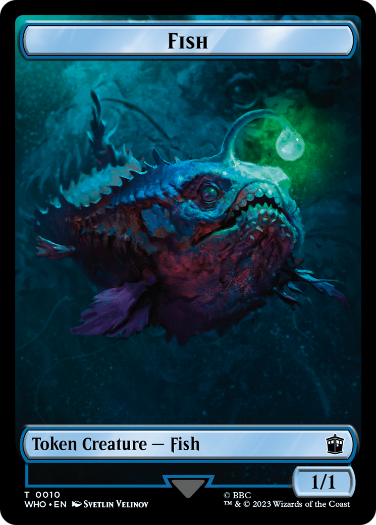 {T} Fish // Treasure (0030) Double-Sided Token [Doctor Who Tokens][TWHO 10//30]