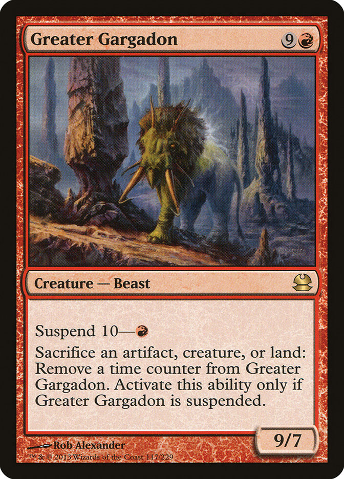 {R} Greater Gargadon [Modern Masters][MMA 117]