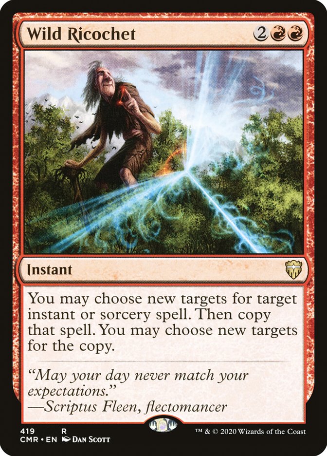 {R} Wild Ricochet [Commander Legends][CMR 419]