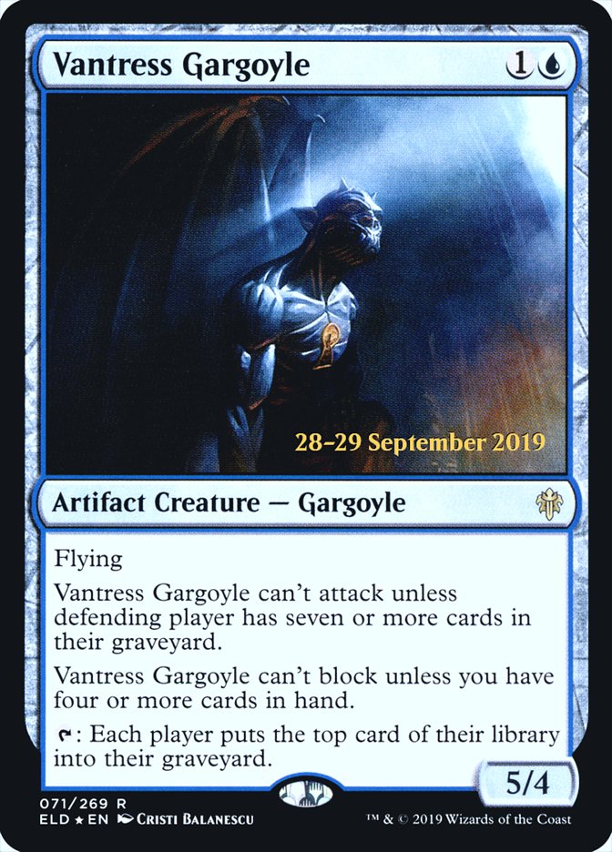 {R} Vantress Gargoyle [Throne of Eldraine Prerelease Promos][PR ELD 071]