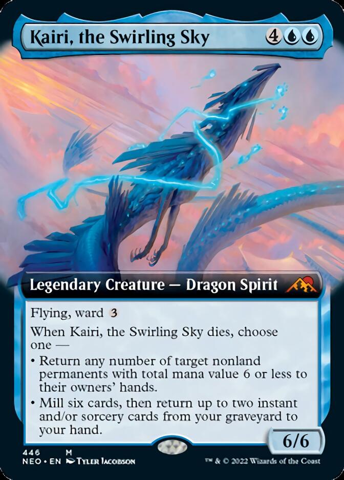 {R} Kairi, the Swirling Sky (Extended Art) [Kamigawa: Neon Dynasty][NEO 446]