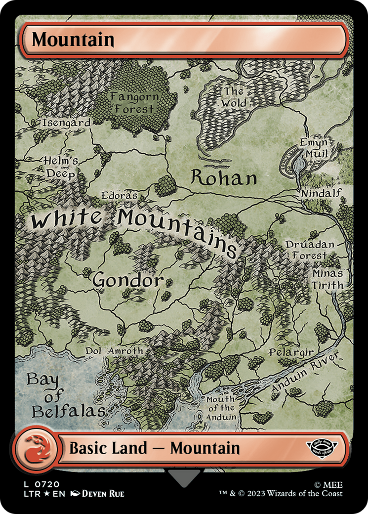 {B} Mountain (720) (Surge Foil) [The Lord of the Rings: Tales of Middle-Earth][LTR 720]