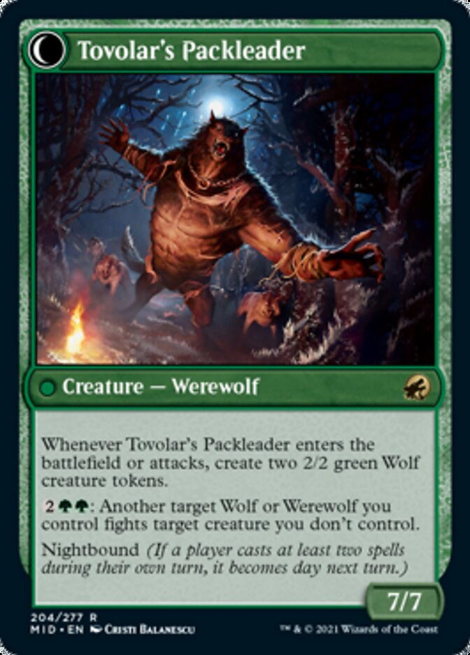 {R} Tovolar's Huntmaster // Tovolar's Packleader [Innistrad: Midnight Hunt][MID 204]