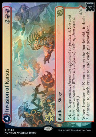 {@R} Invasion of Karsus // Refraction Elemental [March of the Machine Prerelease Promos][PR MOM 146]