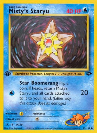 [PKM-C] Misty's Staryu (92/132) [Gym Challenge 1st Edition]