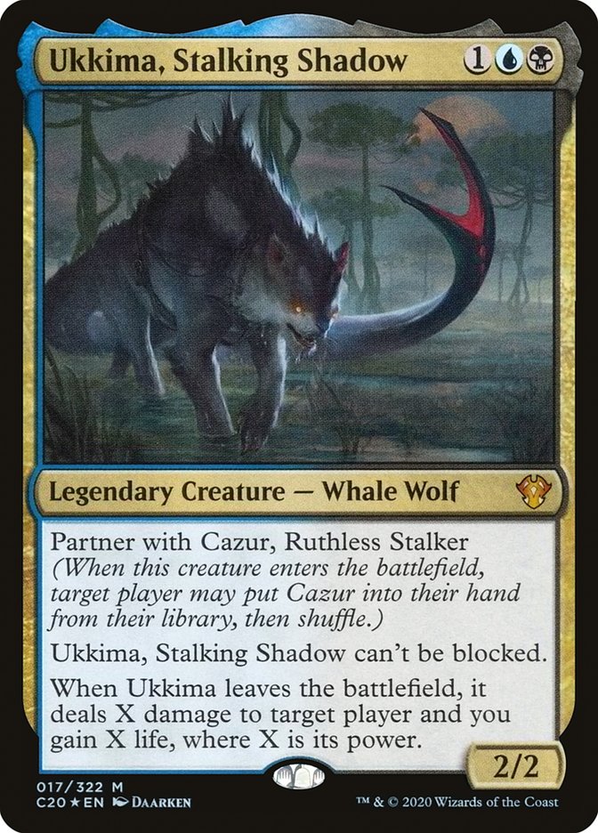 {R} Ukkima, Stalking Shadow [Commander 2020][C20 017]