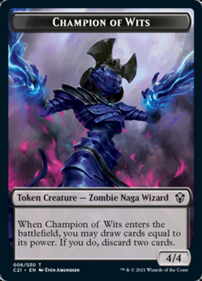 {T} Eldrazi // Champion of Wits Token [Commander 2021 Tokens][TC21 001]