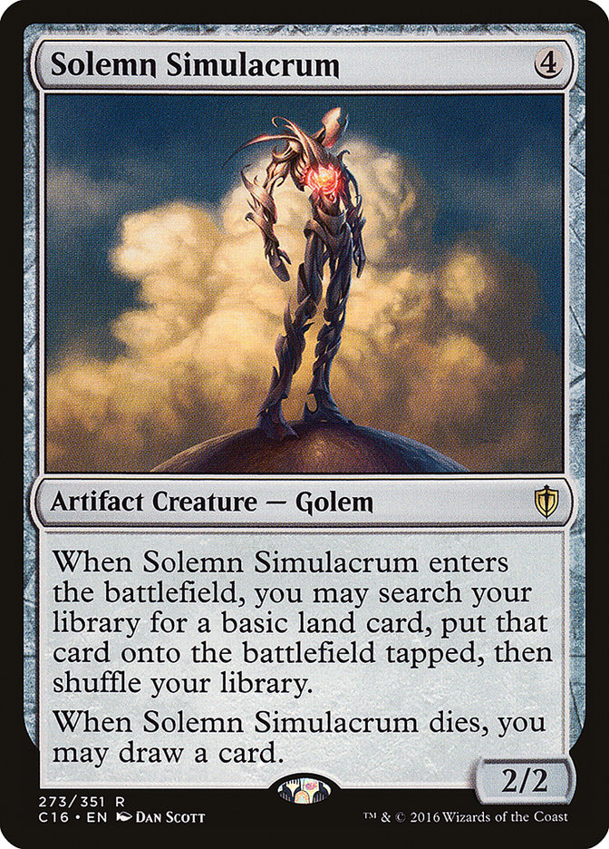 {R} Solemn Simulacrum [Commander 2016][C16 273]