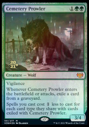 {@R} Cemetery Prowler [Innistrad: Crimson Vow Prerelease Promos][PR VOW 191]