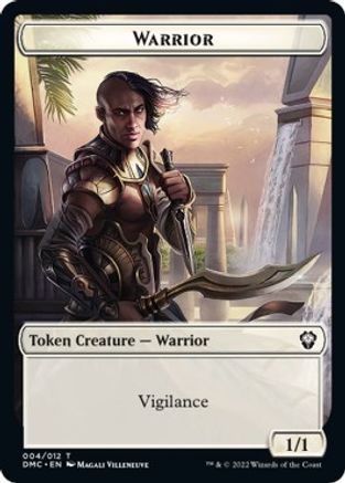 {T} Zombie Knight // Warrior Double-sided Token [Dominaria United Commander Tokens][TDMC 005]