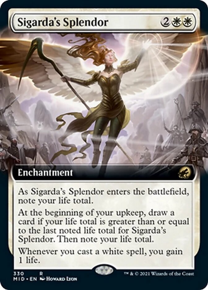 {R} Sigarda's Splendor (Extended Art) [Innistrad: Midnight Hunt][MID 330]