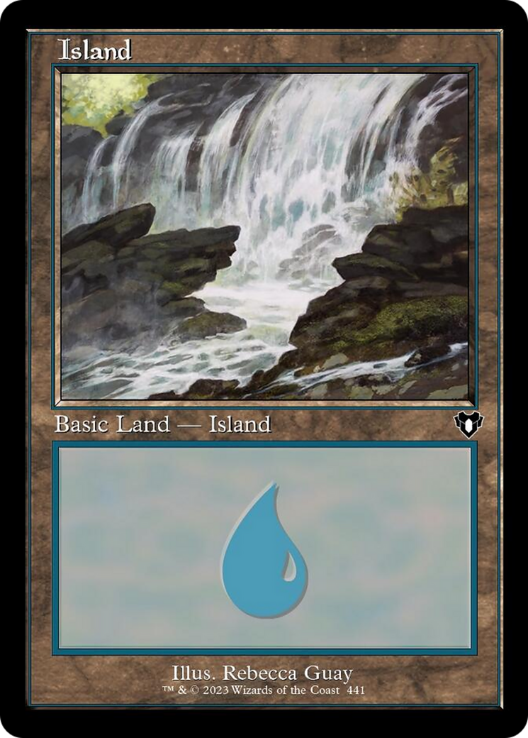 {B} Island (441) (Retro) [Commander Masters][CMM 441]