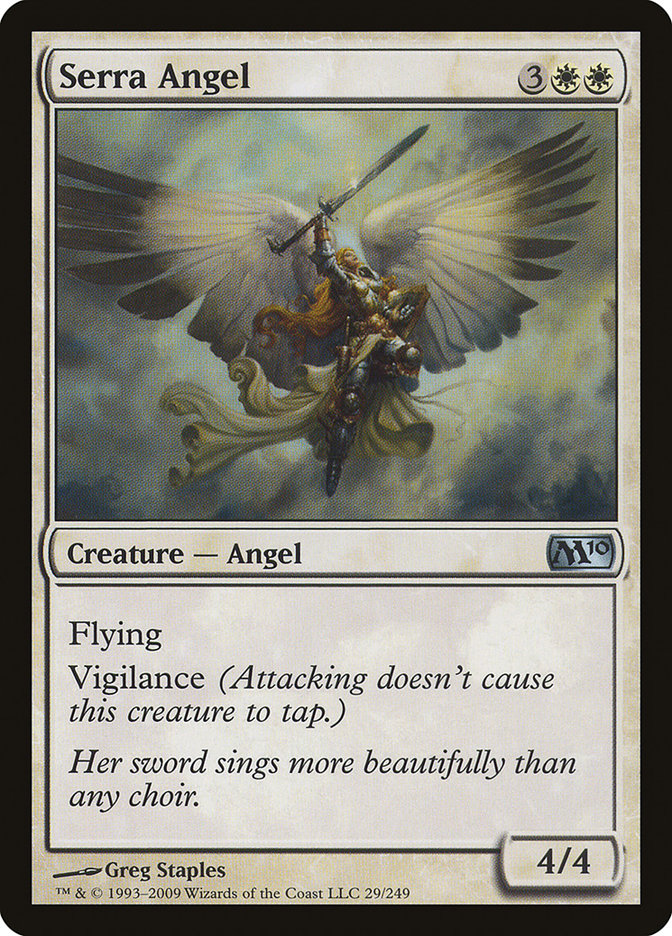 {C} Serra Angel [Magic 2010][M10 029]