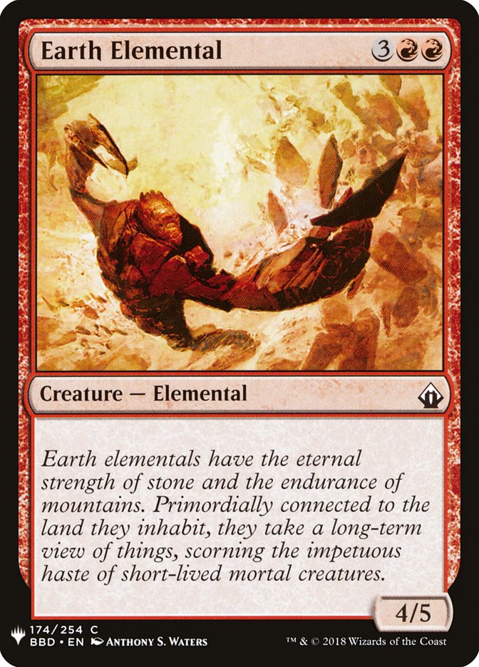 {C} Earth Elemental [Mystery Booster][MB1 BBD 174]