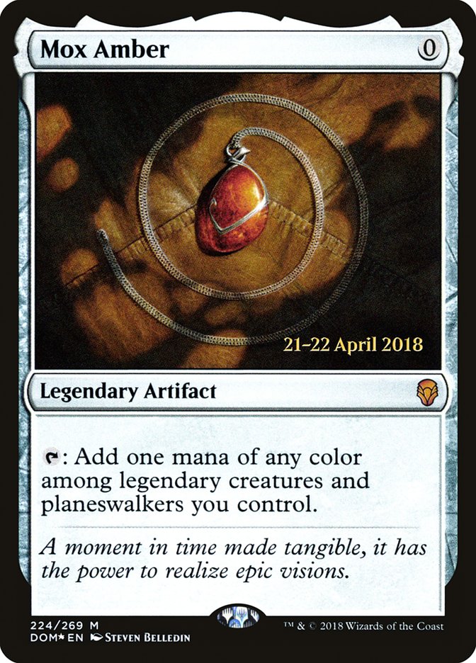 {R} Mox Amber [Dominaria Prerelease Promos][PR DOM 224]