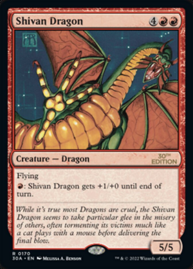 {R} Shivan Dragon [30th Anniversary Edition][30A 170]