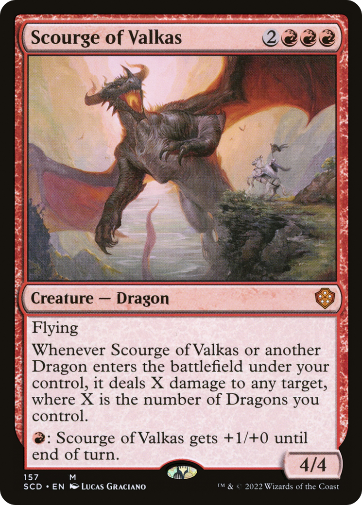 {R} Scourge of Valkas [Starter Commander Decks][SCD 157]