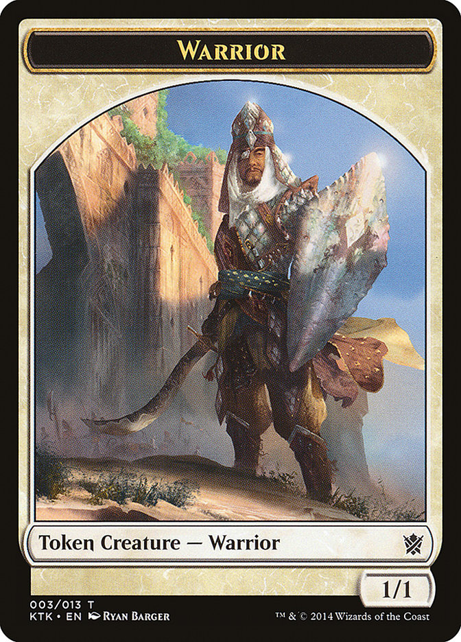 {T} Warrior Token (003/013) [Khans of Tarkir Tokens][TKTK 003]