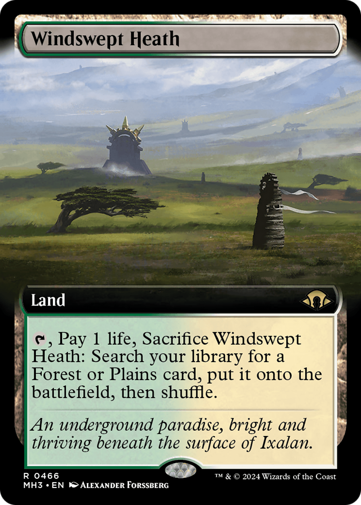 {R} Windswept Heath (Extended Art) [Modern Horizons 3][MH3 466]