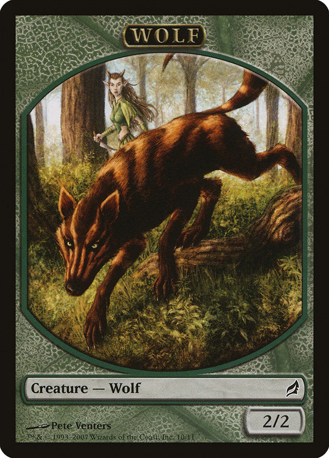 {T} Wolf Token [Lorwyn Tokens][TLRW 010]