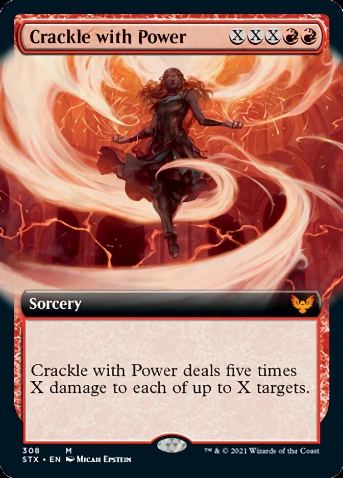 {R} Crackle with Power (Extended Art) [Strixhaven: School of Mages][STX 308]