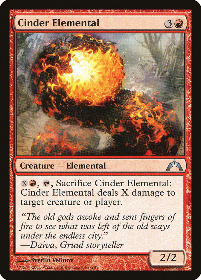 {C} Cinder Elemental [Gatecrash][GTC 087]