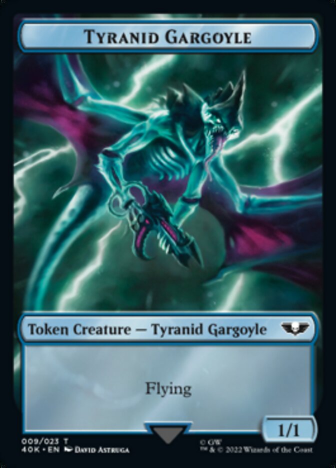 {T} Tyranid (017) // Tyranid Gargoyle Double-sided Token (Surge Foil) [Universes Beyond: Warhammer 40,000 Tokens][SFO T40K 017]