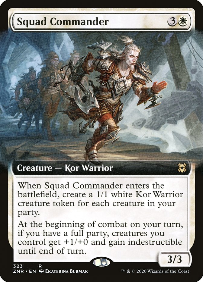 {R} Squad Commander (Extended Art) [Zendikar Rising][ZNR 323]