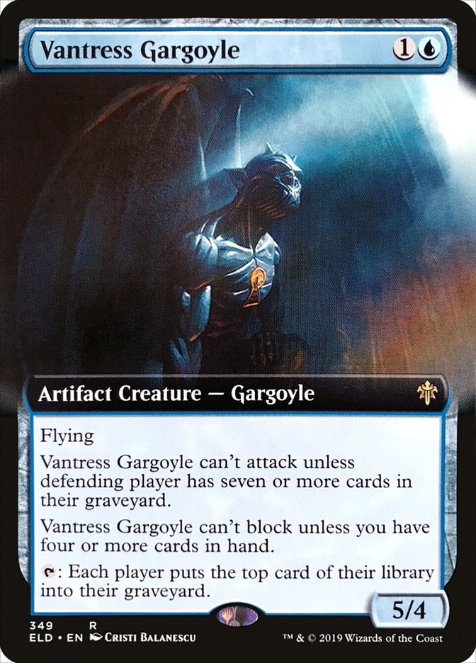 {R} Vantress Gargoyle (Extended Art) [Throne of Eldraine][ELD 349]